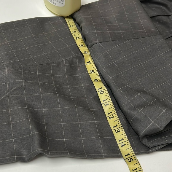 Men's Gray Checkered Suit